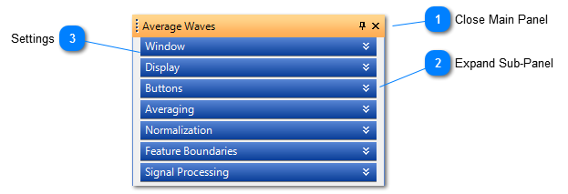 Average Waves Settings