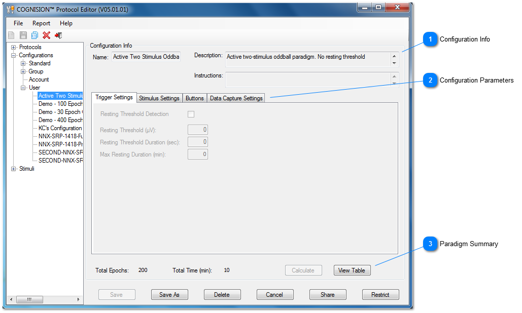 Defining a Paradigm Configuration