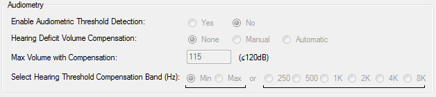 2. Audiometry Settings