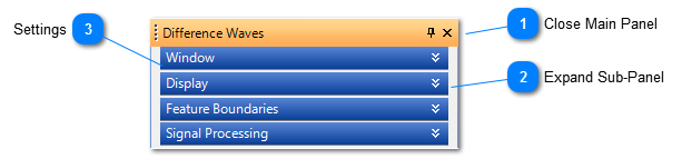 Difference Waves Settings