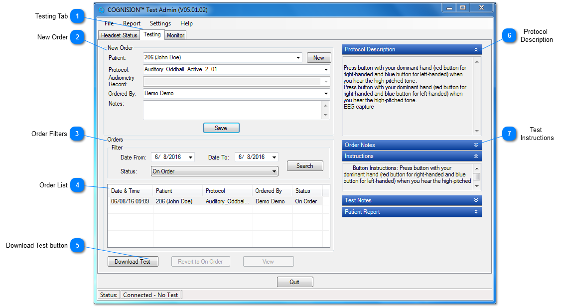 Select and Download the Test